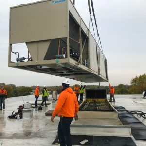 MOVING THE UNIT INTO PLACE