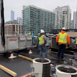 Planning removal of the old equipment.