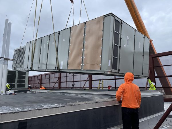 Unit 1 is almost in place. Unit 1 is almost in place.