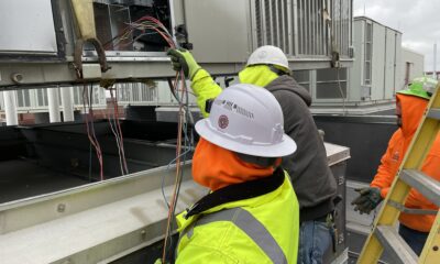Omega feeding the wiring through.