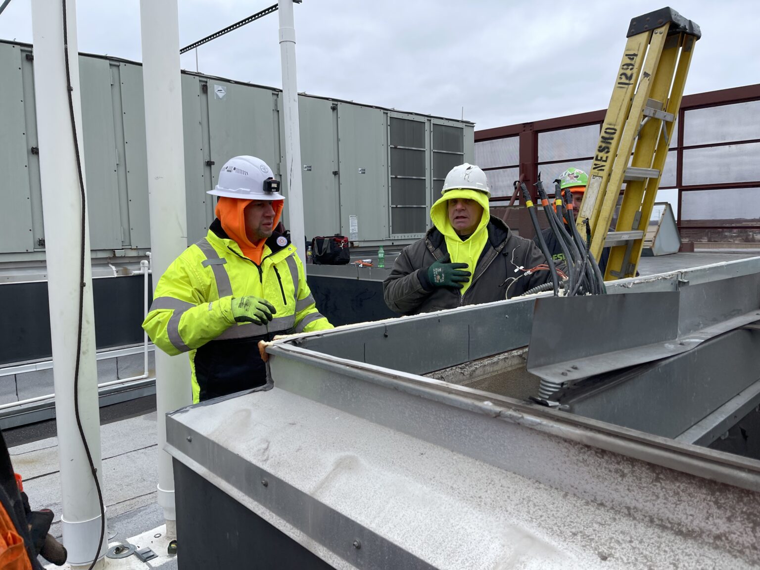 Omega crew gets ready for placement of unit 2