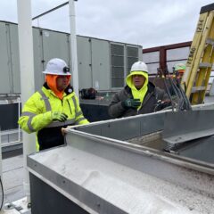 Omega crew gets ready for placement of unit 2