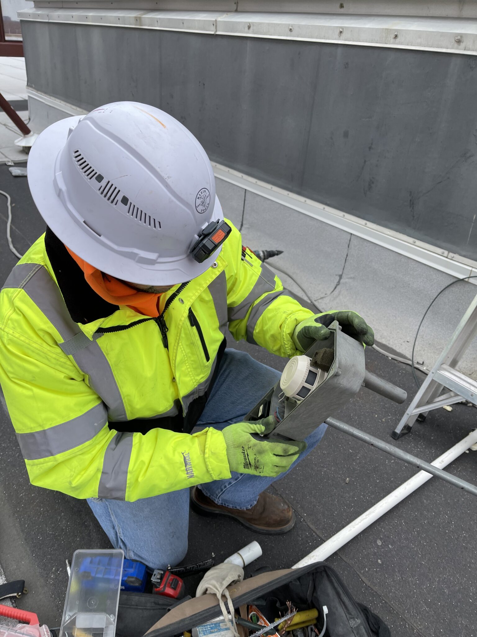 Omega reconnects the fire alarm system