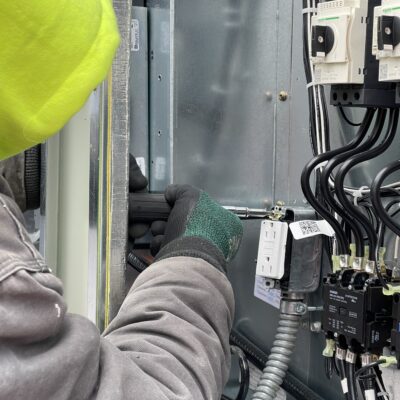 Omega installs a power supply in the unit.