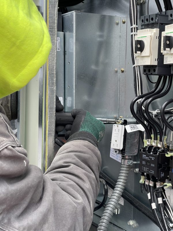 Omega installs a power supply in the unit.